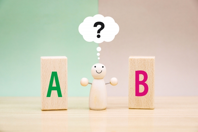 どちらを選ぶべきかに関する画像